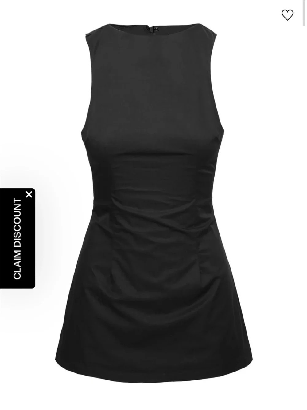 Princess Polly Black Sleeveless Ruched Mini Dress - Picture 3 of 6